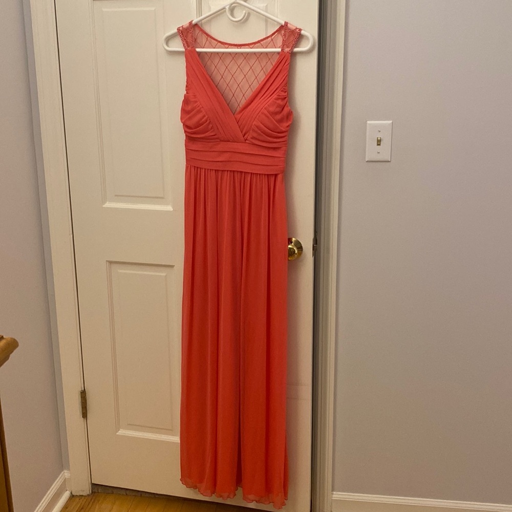 Nordstrom long coral dress